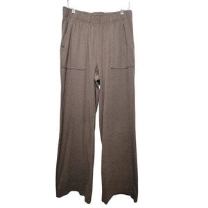 90 Degree By Reflex Marled Pique Daisy Wide Leg Sweat Pants Size Medium